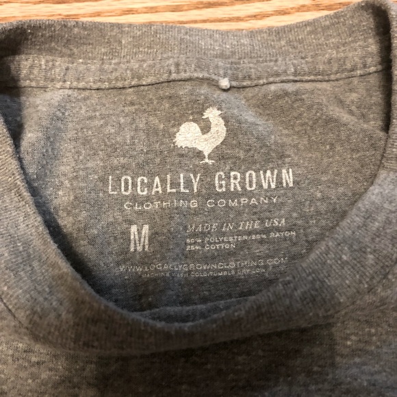 Locally Grown Drink Local Gray T-Shirt - Size M - Picture 3 of 4